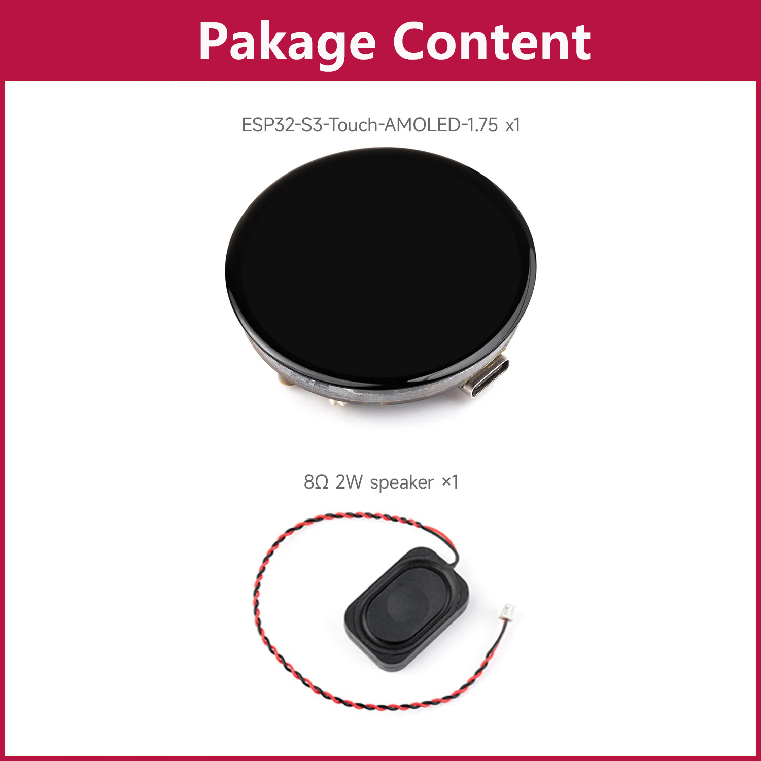 Lolin S3 - Waveshare ESP32-S3 1.75inch AMOLED Touch Round