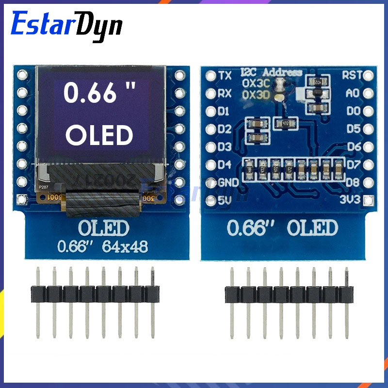 Wemos D1 Mini - 0.66 inch OLED LED LCD Dispaly