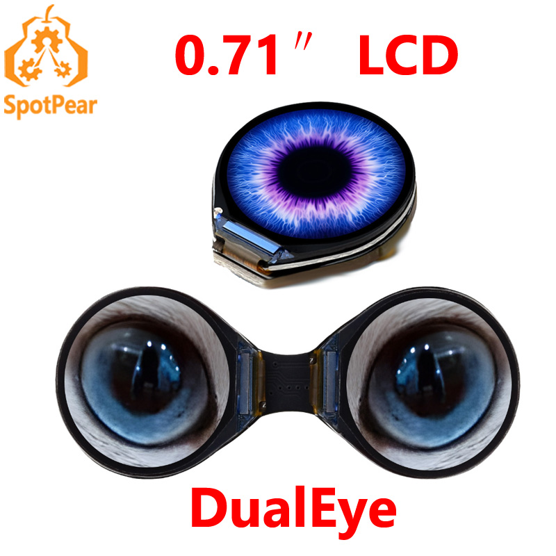 Doit Esp32 - Waveshare 0.71inch Double Eye Round LCD