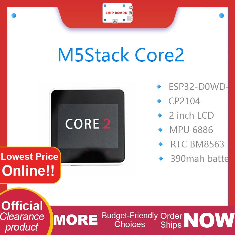 M5Stack Core2 - M5Stack Core2 ESP32 IoT Dev Kit: