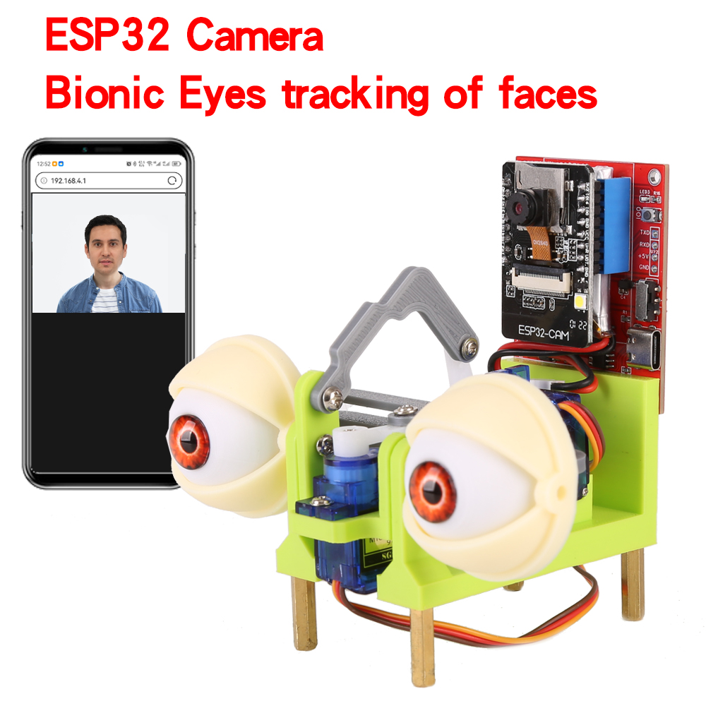 Doit Esp32 - WatchEye ESP32 Camera Bionic Eyes Tracking