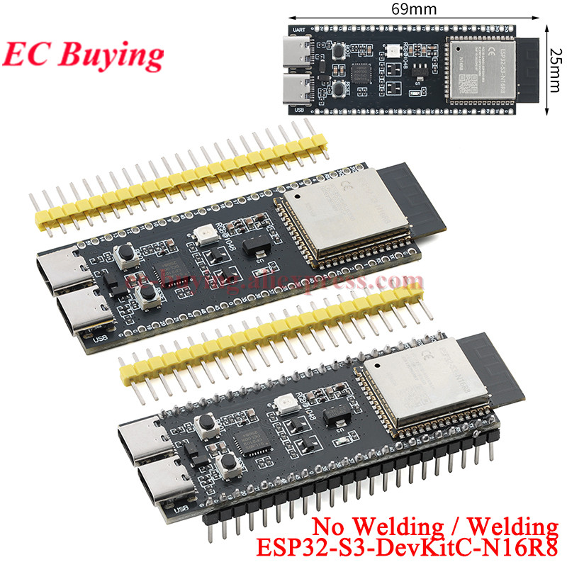 Esp32 S3 Devkitc 1 - ESP32-S3-DevKitC-N16R8 ESP32S3 1-N16R8 WiFi Wi-Fi Bluetooth-compatible
