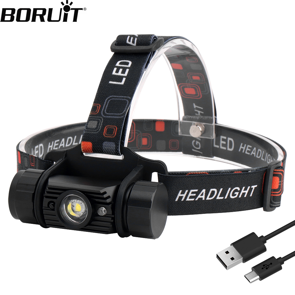 Lolin D32 - BORUiT RJ-020 LED Induction Headlamp 1000LM