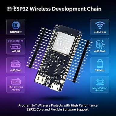 Lolin D32 - Wemos LOLIN D32 V1.0.0 ESP32 Board,
