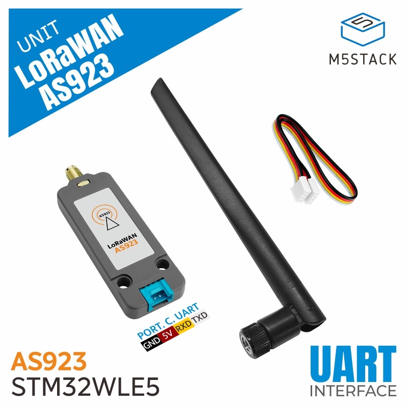 M5Stack Core2 - M5Stack Official LoRaWAN Unit US915/EU868/AS923(STM32WLE5) with
