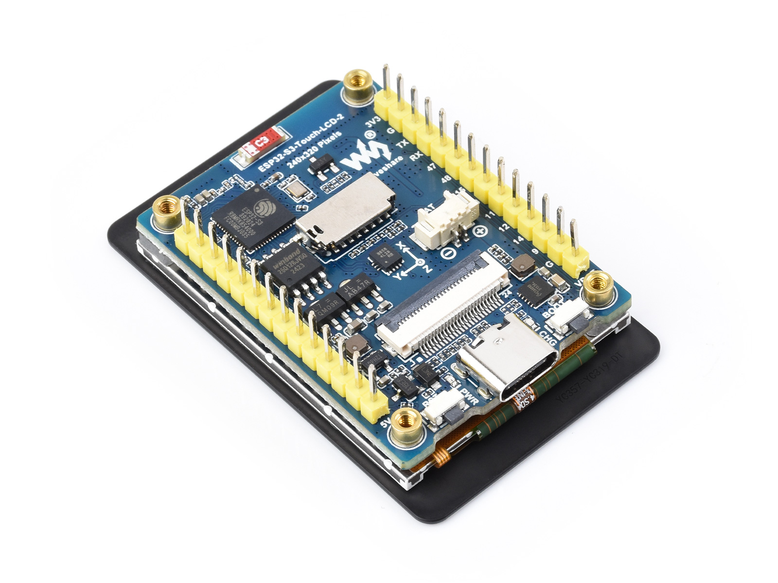 Waveshare ESP32-S3 2inch Capac - огляд і ціна Lolin S3