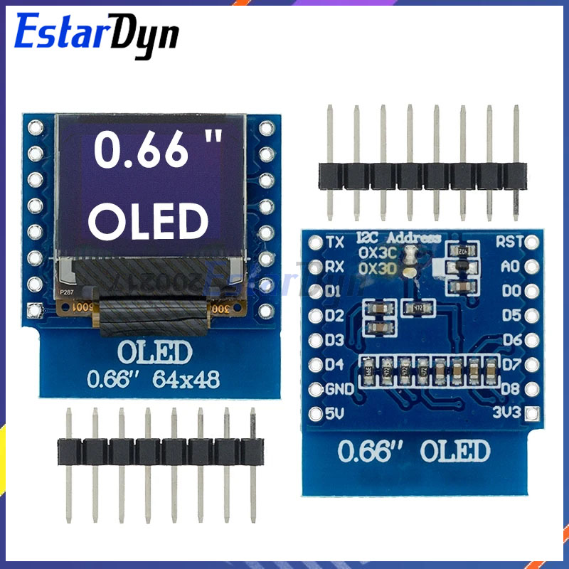 0.66 inch OLED LED LCD Dispaly - огляд і ціна Wemos D1 Mini