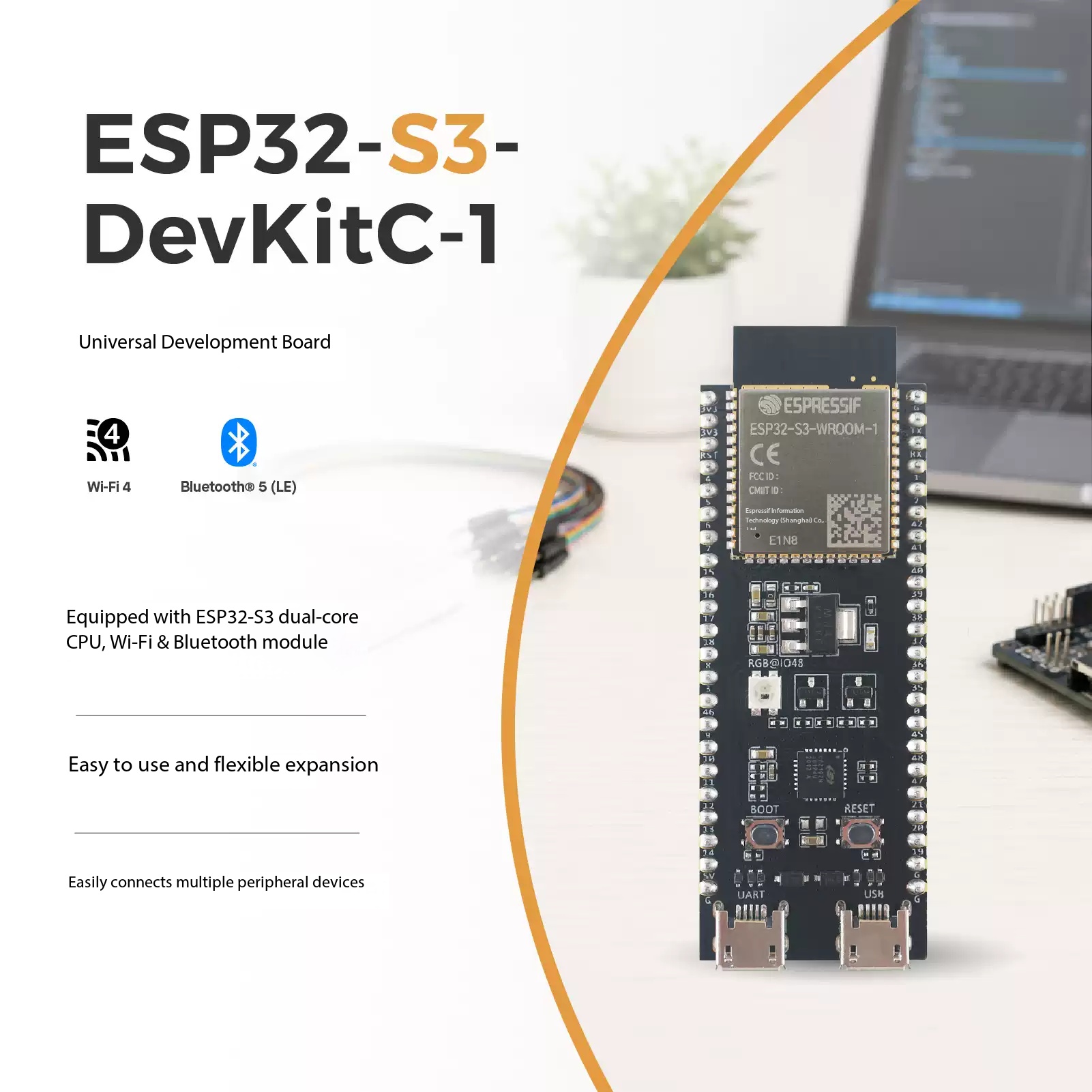 Espressif ESP32-S3-DevKitC-1 D - огляд і ціна Esp32 S3 Devkitc 1