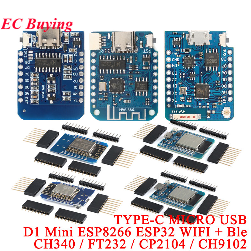 10Pcs/1pc WeMos LOLIN D1 Mini  - огляд і ціна D1 Mini Pro