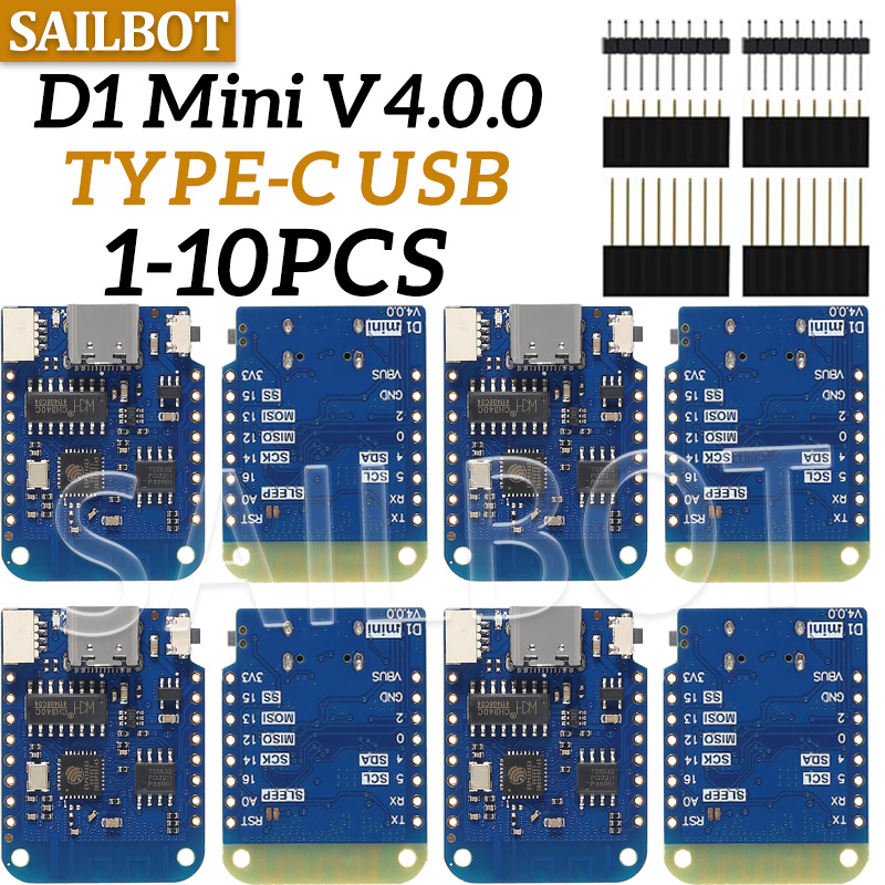 1-10PCS WeMos D1 Mini ESP8266  - огляд і ціна Wemos D1 Mini