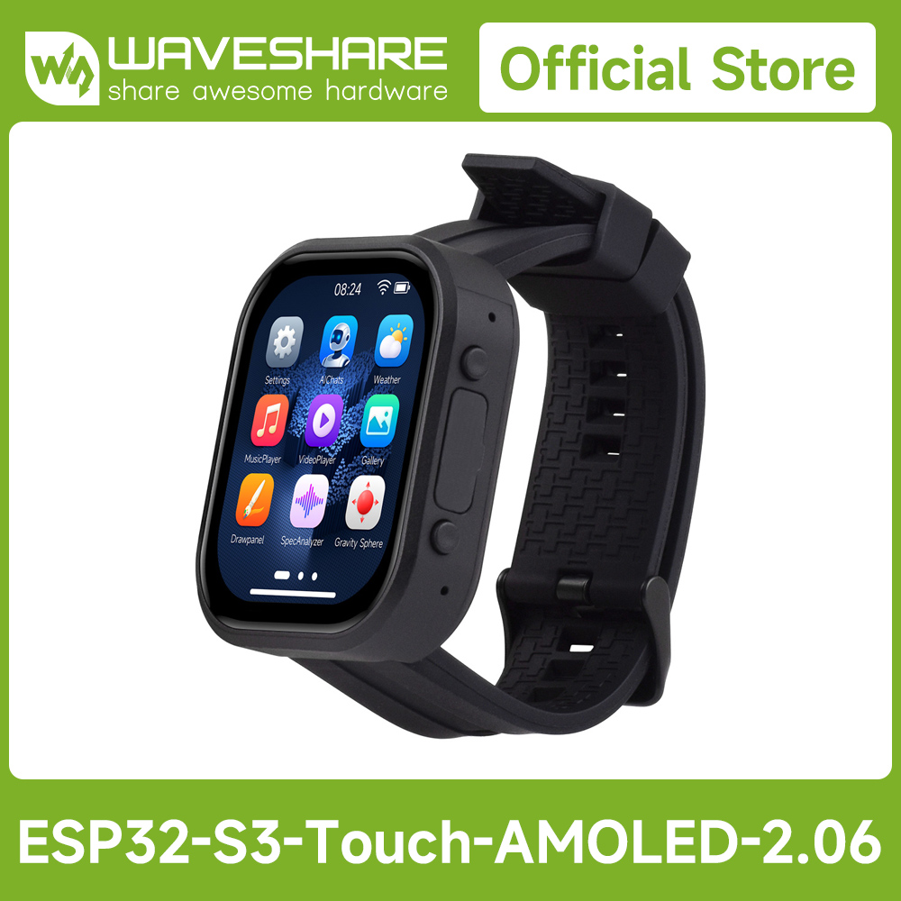Waveshare ESP32-S3 2.06inch AM - огляд і ціна Waveshare Esp32