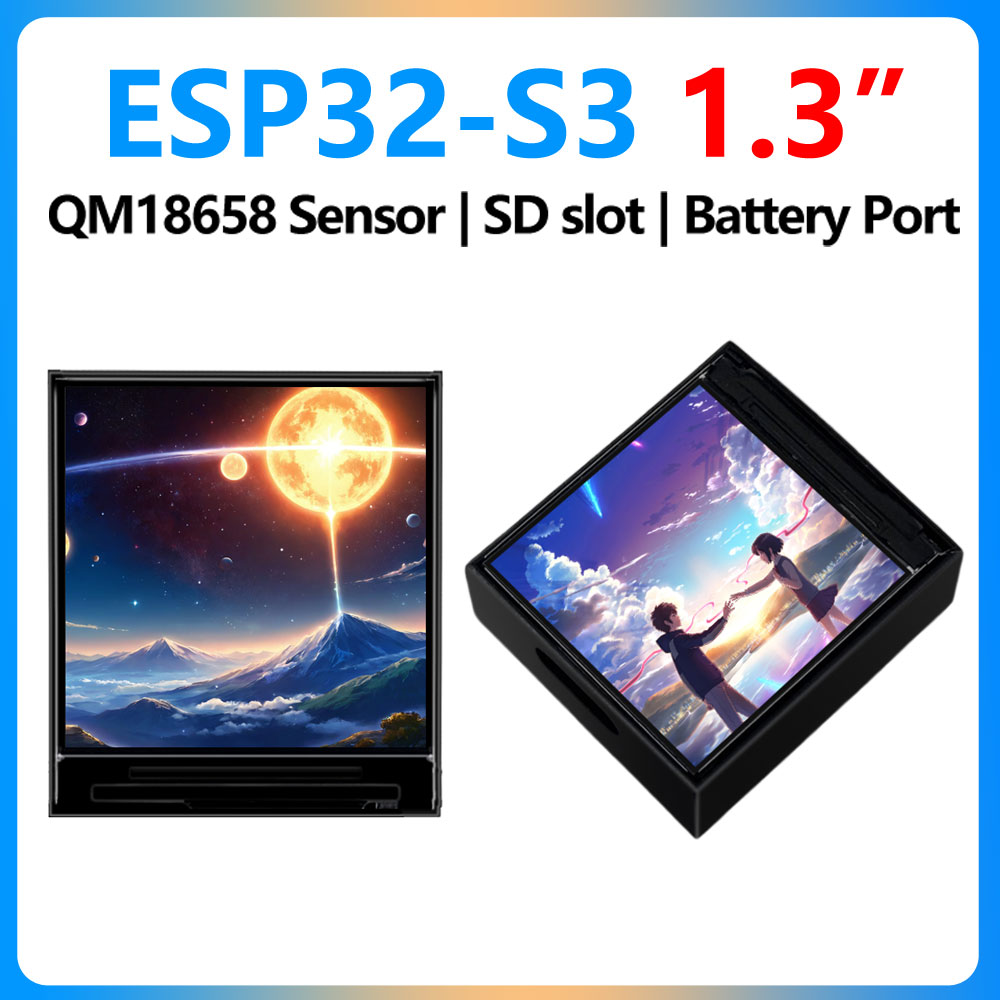 Waveshare ESP32-S3 1.3inch LCD - огляд і ціна Lolin S3