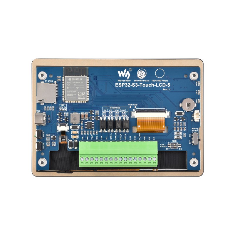 Waveshare ESP32-S3-Touch-LCD-5 - огляд і ціна Waveshare Esp32