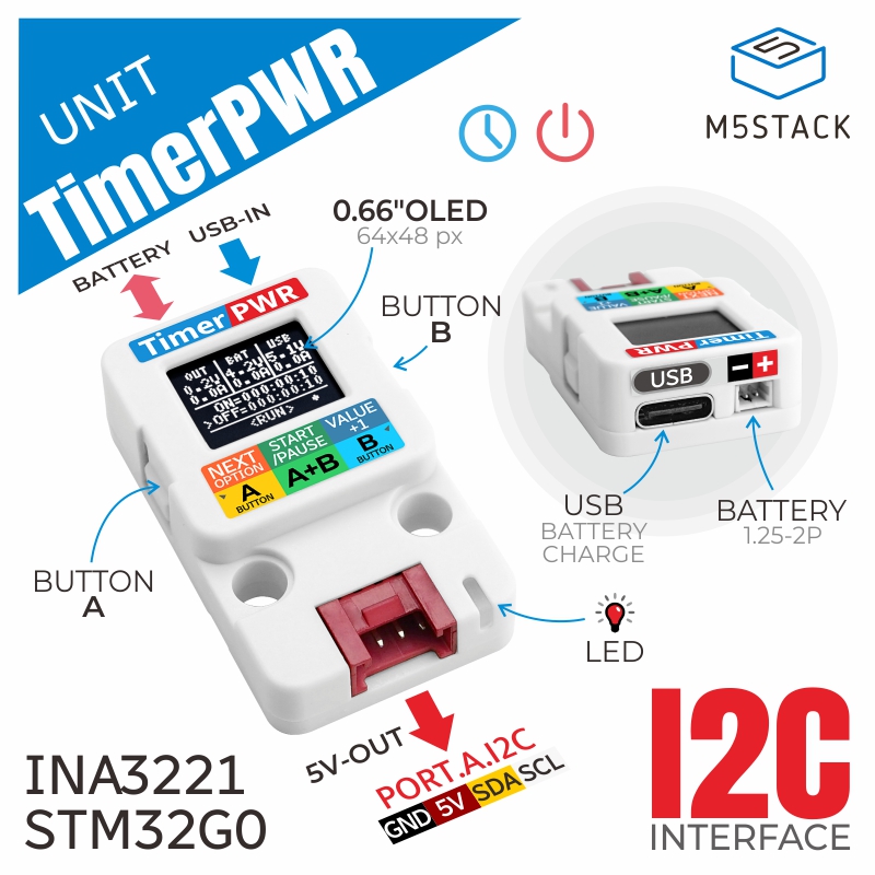 M5Stack Official Timer Power U - огляд і ціна M5Stack Core2