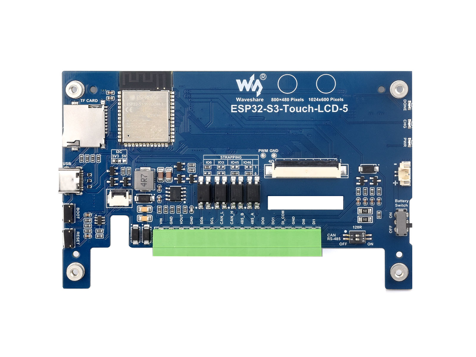 Waveshare ESP32-S3 5inch Capac - огляд і ціна Doit Esp32
