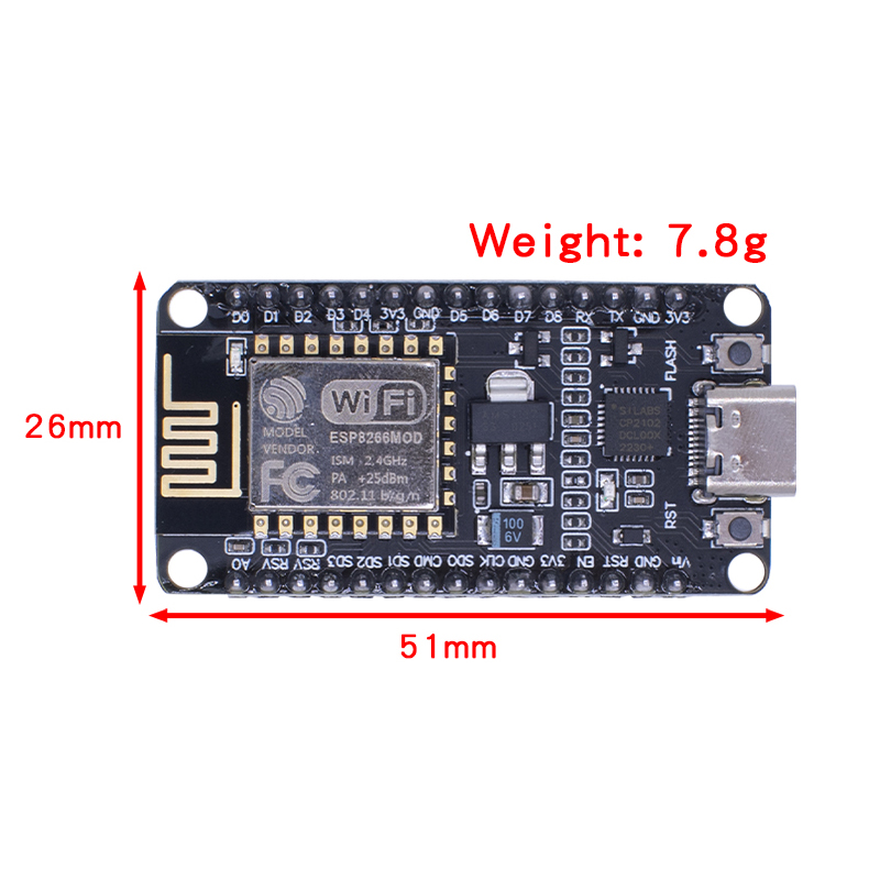 Wireless Module NodeMCU CP2102 - огляд і ціна Nodemcuv2