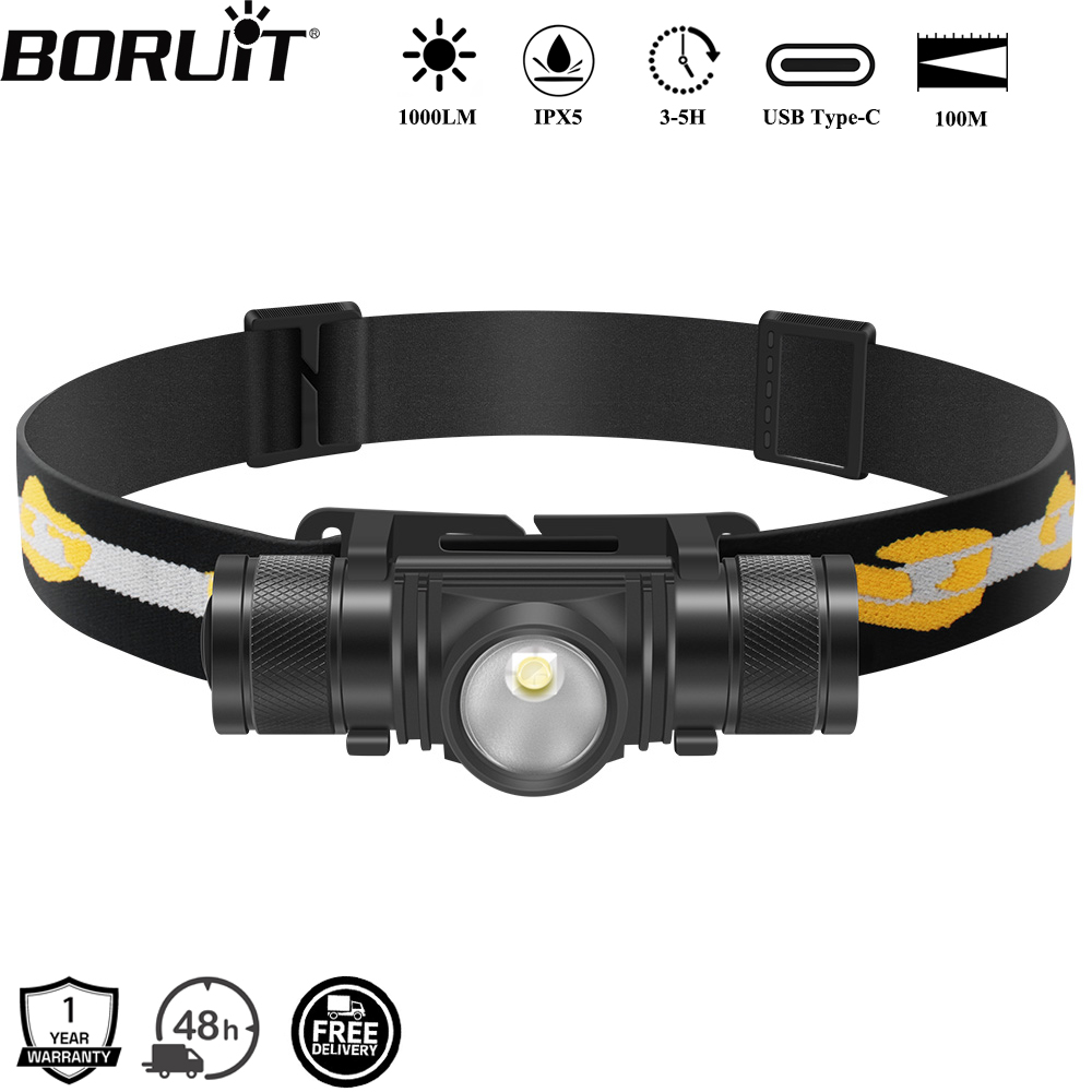BORUiT D10 1000LM LED Headlamp - огляд і ціна Lolin D32