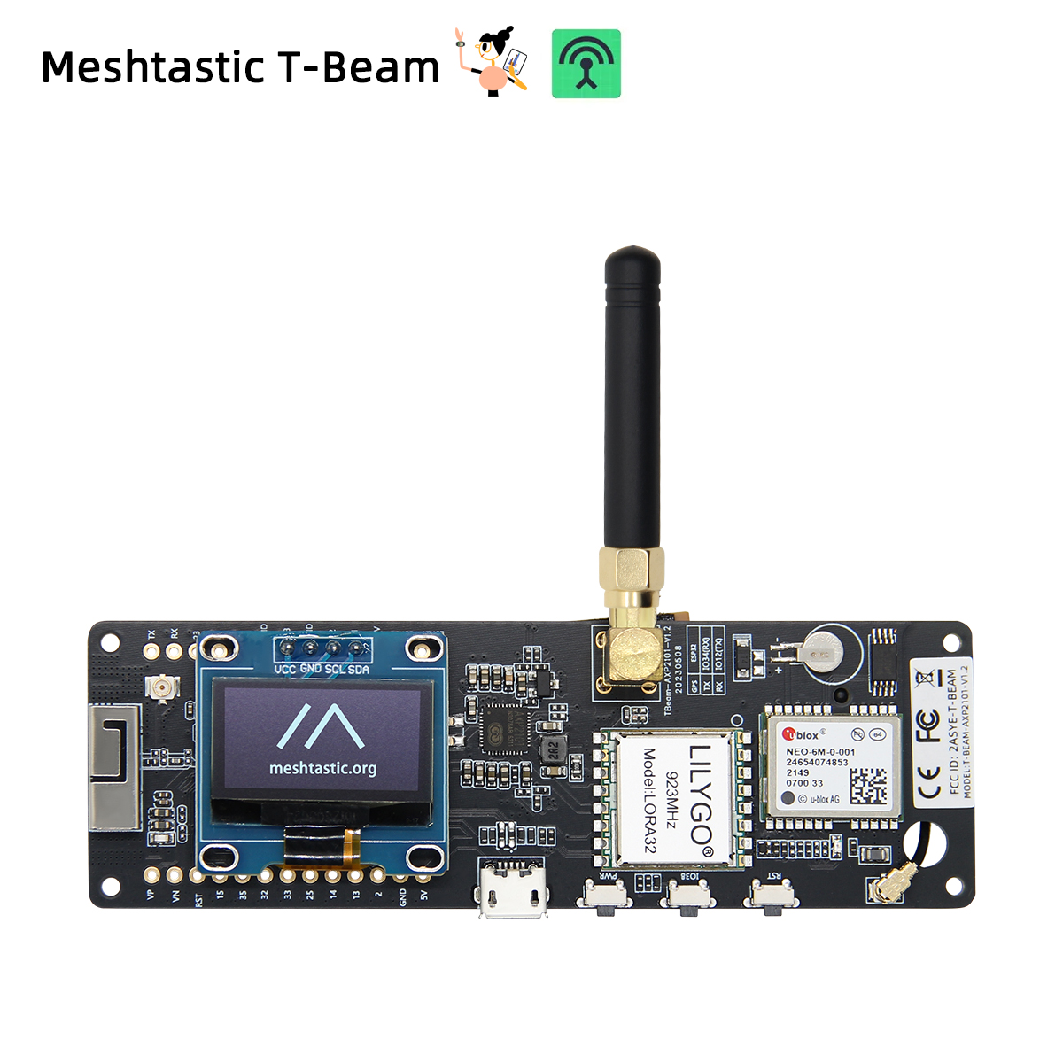 LILYGO® TTGO Meshtastic T-Beam - огляд і ціна Ttgo Tdisplay
