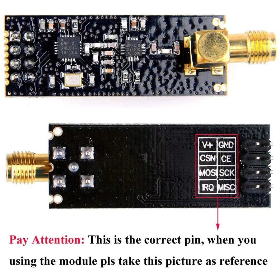 1/2Pc NRF24L01+PA+LNA Wireless - огляд і ціна Ttgo T Watch