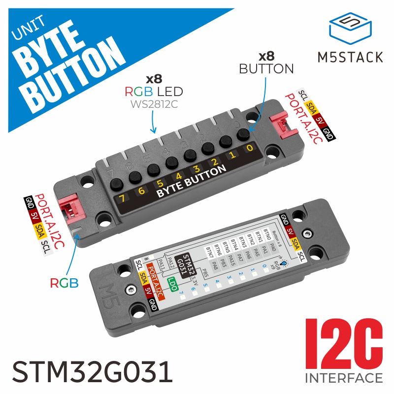 M5Stack Official Unit ByteButt - огляд і ціна M5Stack