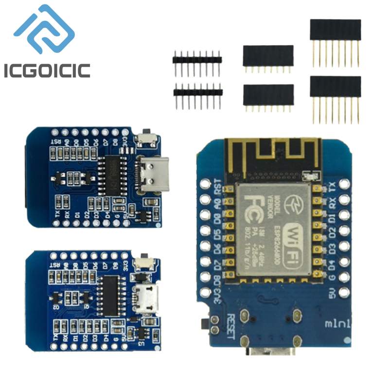 D1 Mini-Mini NodeMcu 4M Bytes  - огляд і ціна Wemos D1 Mini