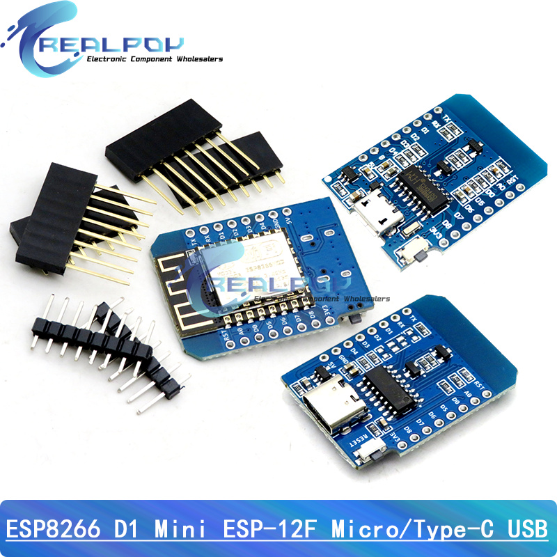 D1 Mini TYPE-C / MICRO ESP8266 - огляд і ціна Nodemcuv2