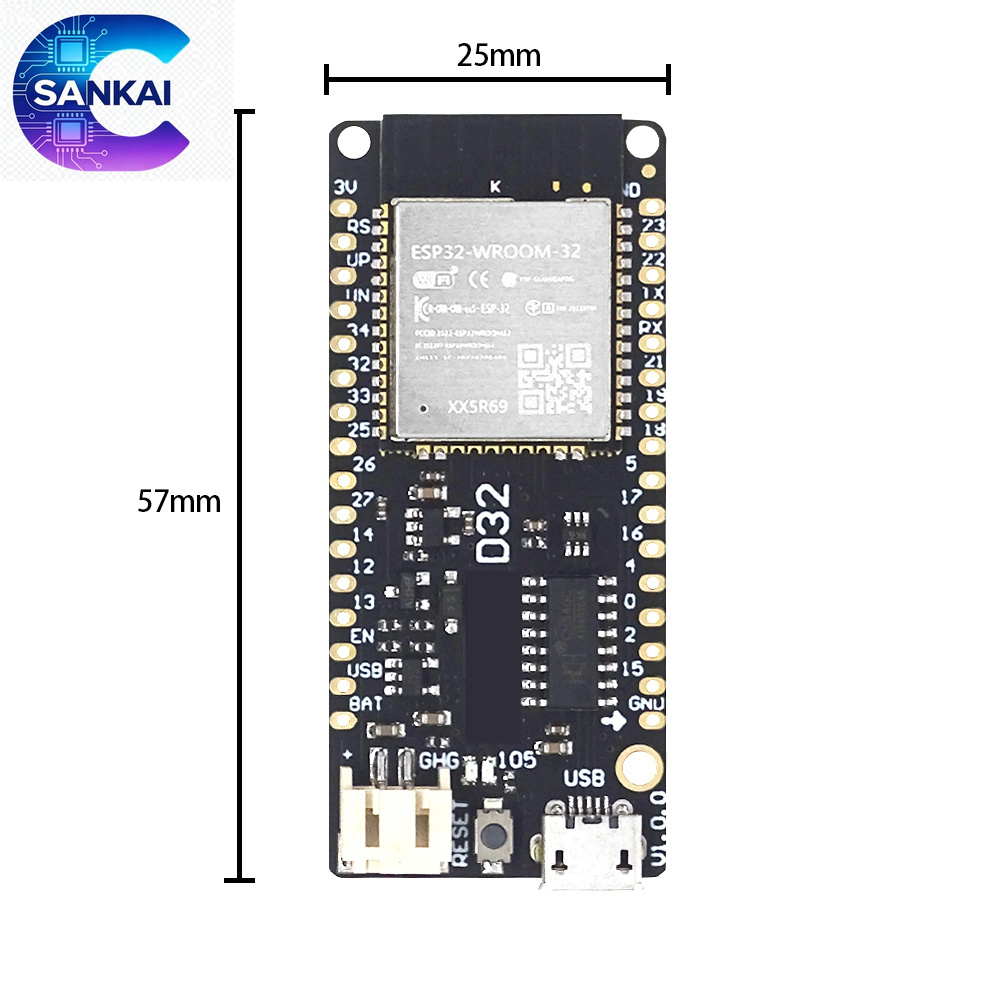 Wemos LOLIN D32 V1.0.0 ESP32 B - огляд і ціна Lolin D32