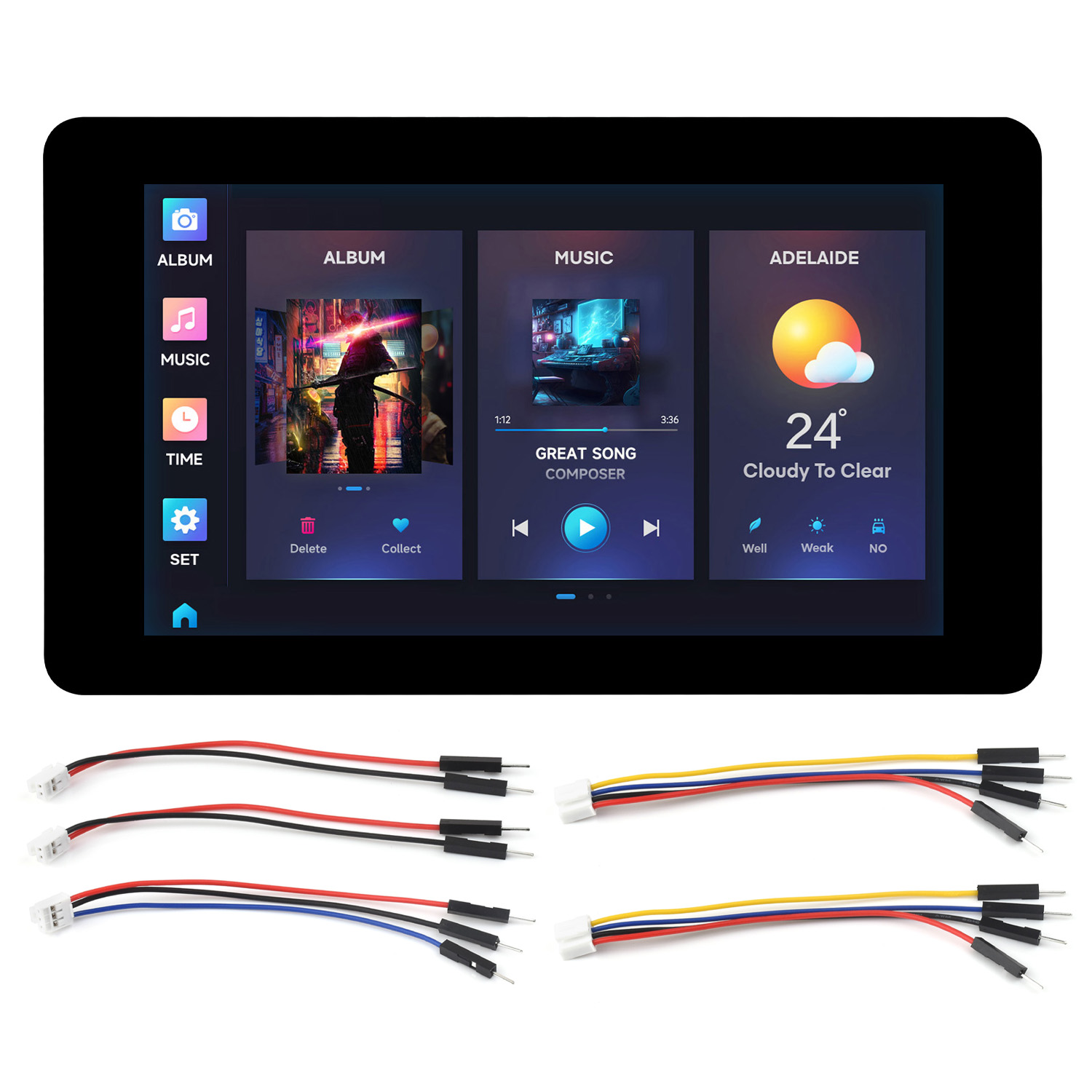Waveshare ESP32-S3 7inch Capac - огляд і ціна Lolin S3