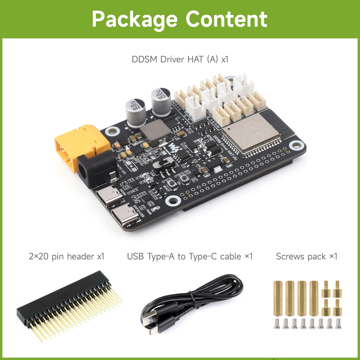 Waveshare Direct Drive Servo M - огляд і ціна Doit Esp32